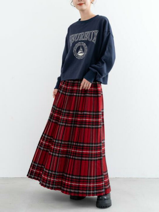 楽天市場】【人気商品♢数量限定】起毛チェックプリーツスカート  