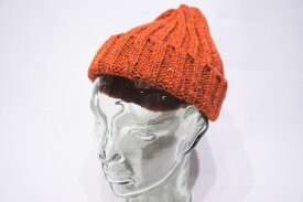 【HIGHLAND 2000】 BOBBY CAP RIB NEP -RED- ハイランド2000　ケーブルニット　ボブキャップ　ネップ　リブ　レッド