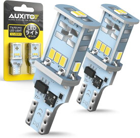 AUXITO T16 LED バックランプ 爆光1300ルーメン キャンセラー内蔵 バックランプ T16 / T15 3020LED10連 24ヶ月保証 12V 無極性 ホワイト 後退灯 バックライト 50000時間以上寿命 (2個セット)