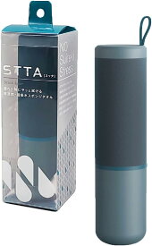 アイオン STTA 超速乾 超吸水 スティック型 スポンジタオル ダークブルー コンパクト 携帯用 日本製 1本入