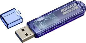 BUFFALO USB3.0対応 USBメモリ スタンダード 64GB ブルー RUF3-C64GA-BL