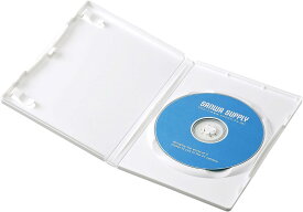 サンワサプライ DVDトールケース(1枚収納 10枚セット ホワイト) DVD-TN1-10WN