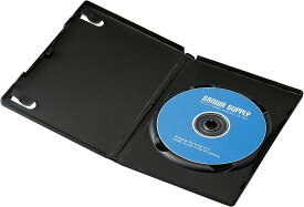 サンワサプライ DVDトールケース(1枚収納 3枚セット ブラック) DVD-TN1-03BKN