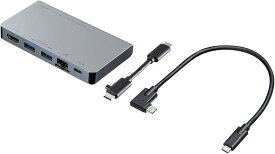 サンワサプライ USB Type-C ドッキングハブ HDMI LANポート搭載 USB-3TCH15S2
