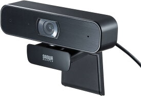 サンワサプライ WEBカメラ ステレオマイク内蔵 フルHD 60fps 画角80 200万画素 三脚対応 Zoom/Teams対応 ブラック CMS-V64BK