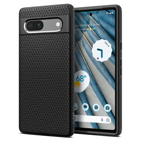 Spigen Pixel 7a ケース 薄型 TPU ソフトケース 耐衝撃 米軍MIL規格取得 カメラ保護 傷防止 衝撃吸収 リキッド・エアー ACS05815 (マット・ブラック)