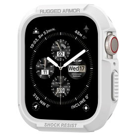 Spigen Apple Watch ケース 41mm | 40mm Series 8 / SE 2 /Series 7 / SE/Series 6 / Series 5 / Series 4 対応 落下 衝撃 吸収 タフネスデザイン 保護カバー アップルウォッチケース ラギッド・アーマー 061CS24482 (ホワイト)