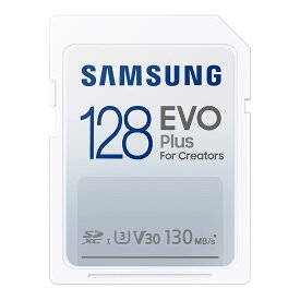 日本サムスン Samsung EVO Plus SDカード 128GB SDXC UHS-1 U3 MB-SC128K/EC 国内正規保証品