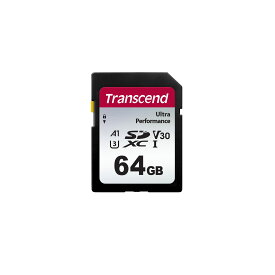 トランセンドジャパン SDカード 64GB UHS-I U3 V30 A1 対応 Ultra Performance (最大転送速度160MB/s)データ復旧ソフト無償提供TS64GSDC340S-E