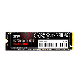 Silicon Power UD90 4TB NVMe PCIe 4.0 SSD 最大5000MB/秒 3D NAND M.2 2280 PCIe Gen4x4 内蔵ソリッドステートドライブ デスクトップ ノートパソコン PC コンピューター ノートパソコン用