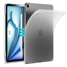 ESR iPad Air 11インチ(M2) ケース (2024)専用、iPad Air 第5/4世代 ケース(2022/2020)、スリム＆軽量、耐黄変性、透明背面カバー、Pencil Pro/USB-C対応、Zeroシリーズ、つや消しホワイト