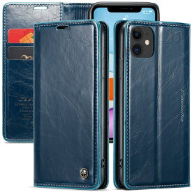 JDDLang iPhone 11 ケース 手帳型 iPhone 11 カバー 手帳 アイフォン 11 財布型 携帯スマホケース 11 レトロなビジネスタイプcase カード収納 スタンド機能 耐衝撃 全面保護人気 上質 気質 ギフト 対応iPhone 11 6.1インチ，ブルーグリーン