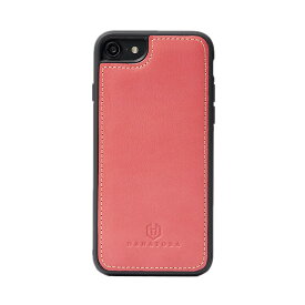 HANATORA iPhone8 / iPhone7 /iPhone SE3/SE2 (第3世代・第2世代)ケース 本革 スマホケース イタリアンレザー 耐衝撃 ハンドメイド ギフト おしゃれ シンプル 大人可愛い アイフォン Fleur[s] ピンク レッド 桜 赤 サクラ GS-8-Red