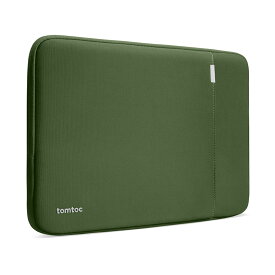 tomtoc 360°保護 パソコンケース 16インチ MacBook Pro M3/M2/M1 Pro/Max 2023-2019 / 15.6型 富士通 FMV Lifebook AH 2020-2023発売モデル対応 耐衝撃 スリーブ ノートPCインナーバッグ 撥水加工 グリーン