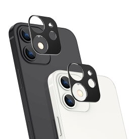 NIMASO カメラレンズカバー iPhone 11専用 カメラカバー カメラフィルム アルミ合金製 耐衝撃 ブラック 2枚セット NCM23L912