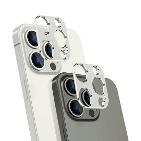 NIMASO カメラレンズカバー iPhone 12 Pro 専用 カメラカバー カメラフィルム アルミ合金製 耐衝撃 シルバー 2枚セット NCM23L922