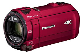 パナソニック 4K ビデオカメラ 64GB 光学20倍ズーム アーバンレッド HC-VX992MS-R