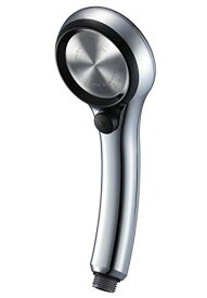 SANEI(旧社名:三栄水栓製作所)シャワーヘッド レイニーメタリック 手元ストップ 節水率50% 極細水流 勢いアップ 黒 PS313-81XA-CD