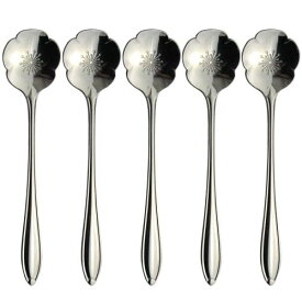 ナガオ 燕三条 フラワーカトラリー コーヒースプーン ウメ 5本セット 12.3cm ギフトパッケージ 日本製