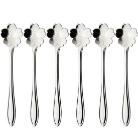 ナガオ フラワーカトラリー コーヒースプーン サクラ 5本+1本 日本製