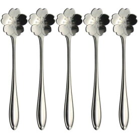 ナガオ 燕三条 フラワーカトラリー コーヒースプーン サクラ 5本セット 12.3cm ギフトパッケージ 日本製