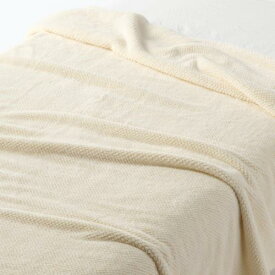 無印良品 再生ポリエステル あたたかファイバー薄手毛布・シングル 140×200cm・アイボリー 15598700