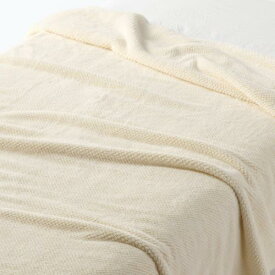 無印良品 再生ポリエステル あたたかファイバー薄手毛布・ダブル 180×200cm・アイボリー 15598779