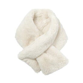 無印良品 キッズ 再生ポリエステルあったかボア マフラー ユニセックス子供 DDF10A5A ライトベージュ 13×74cm