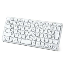 iClever キーボード Bluetooth キーボード 無線 ワイヤレスキーボード2.4Ghz静音キーボード(レシーバー付属) コンパクトキーボード 薄型 小型 デュアルモード Type-C充電式 JIS基準 日本語配列 軽量 三つデバイス自由に切替え 持ち運び パソコン iPad用 Windows Mac iOS Andr