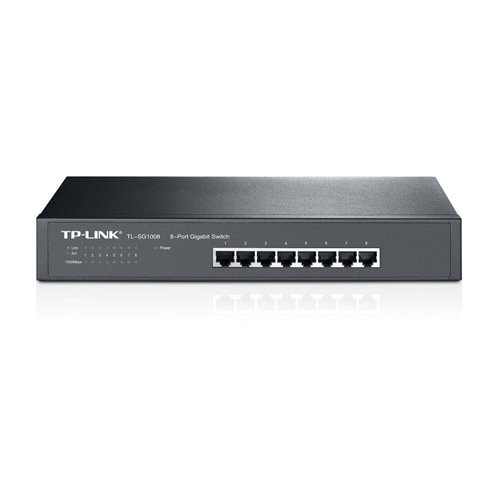 楽天市場】TP-Link Giga対応10/100/1000Mbps ラックマウント 8ポート  
