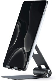 Satechi R1 アルミニウム マルチアングル タブレットスタンド (iPad, iPhone, Galaxyなど4-13インチのデバイス対応) (ブラック)