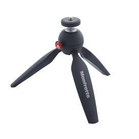 Manfrotto ミニ三脚 PIXI カメラ用 ミラーレスカメラ コンパクトカメラ ボール雲台 動画撮影用グリップ ブラック 耐荷重1kg 自重190g MTPIXI-B