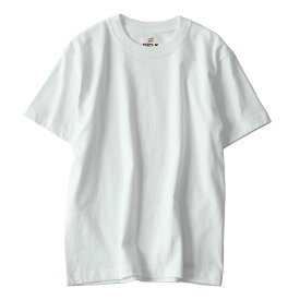 [ヘインズ] メンズ 半袖 ビーフィー Tシャツ BEEFY-T 2枚組 綿100% 肉厚生地 ヘビーウェイトT H5180-2 ホワイト M