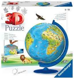 ラベンスバーガー(Ravensburger) 3Dパズル どうぶつ地球儀(187ピース)