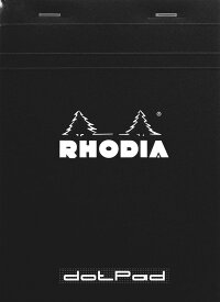 RHODIA(ロディア) メモ帳 ドットパッド No.16(A5) 80枚 ドット罫 撥水カバー ミシン目入 PEFC認証取得 ブラック RHODIA cf16559
