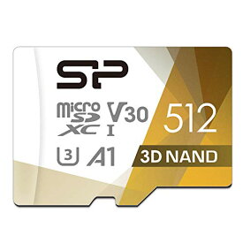 シリコンパワー SP Silicon PowermicroSD カード 512GBNintendo Switch 動作確認済 4K対応 class10 UHS-1 U3 最大読込100MB/s 3D Nand SP512GBSTXDU3V20AB