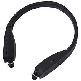 [山善] ネックスピーカー イヤホン ワイヤレス 折りたたみ式 Bluetooth対応 (テレビ/映画/ゲーム用 スピーカー) ハンズフリー通話 QNS-813(B)