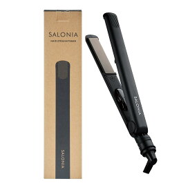 SALONIA サロニア | ストレートヘアアイロン 24mm ブラック SL-004SAB