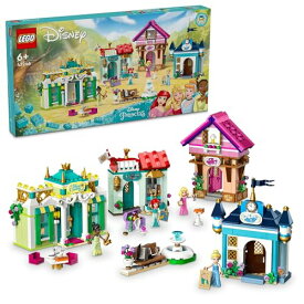 レゴ(LEGO) ディズニープリンセス ディズニープリンセスの町の冒険 おもちゃ 玩具 プレゼント ブロック 女の子 男の子 子供 5歳 6歳 7歳 8歳 小学生 アリエル オーロラ姫 シンデレラ ティアナ お城 ごっこ遊び 43246