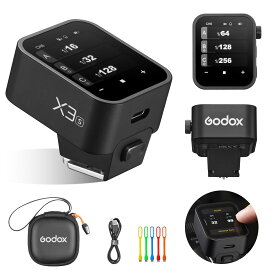Godox正規代理店/技適マークGODOX X3S ttlワイヤレス フラッシュトリガー フラッシュ送信機 SONYカメラ用 フラッシュトランスミッター タッチスクリーン 急速充電可能 TT600 TT600S V1シリーズなどに 対応