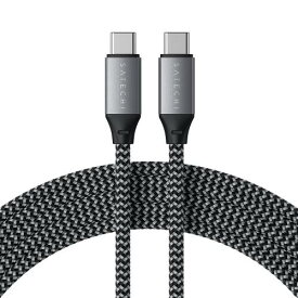 Satechi 充電ケーブル USB-C to USB-C 100W Type-C 機器用 iphone 充電ケーブル タイプc (iPhone, MacBook Pro, iPad Pro 対応) 2m