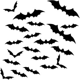ZOYUBS ハロウィン 飾り コウモリ ステッカー ハロウィン ウォールステッカー コウモリ ハロウィンコウモリ 蝙蝠コウモリ ステッカー　ハロウィン 飾り ウォールステッカー 3D 蝙蝠/コウモリ シール　装飾 部屋 飾り 3D立体 PVC製 パーティー 小物 リサイクル リアルな蝙蝠感
