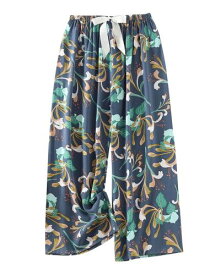 [Euyqs] ルームパンツ 広い脚 レーヨン 涼しい快適な 体型カバー リラックス ルームパンツ (#611, M)