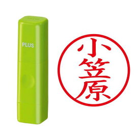 プラス 印鑑 ネームキューブ グリーン 小笠原 楷書体 60-379 IS-009NQ