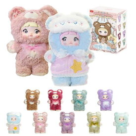 TOP TOY × Nommi「おやすみベア 400%」シリーズ ぬいぐるみ1ピースガチャガチャ ブラインド ボックス フィギュア プラモデル プレミアム おもちゃソフビ 誕生日 プレゼント オリジナル キャラクター クリスマス ギフト コレクター向け