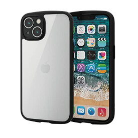 エレコム iPhone14 ケース カバー 極限保護 カメラ保護付き カメラレンズ周りまで保護 TOUGH SLIM LITEシリーズ 耐衝撃 衝撃吸収 ストラップホール付き ネイビー PM-A22ATSLFCKBK