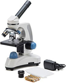 SWIFT 顕微鏡 単眼生物顕微鏡 学生用 40X-1000X 教育用 自由研究、子供小学生 日本語の説明書付き 実験 生物研究ガラス光学、広視野接眼レンズ10倍 広視野WF10X / 25X接眼レンズ、一軸式粗微動ハンドル、落射/透過光源 SW150