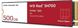 WESTERNDIGITAL ウエスタンデジタル 内蔵SSD 500GB WD Red SN700 M.2-2280 NVMe WDS500G1R0C-EC 国内正規代理店品