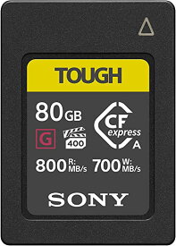 動画 連写に ソニー CFexpress Type Aメモリーカード CEA-G80T TOUGH 80GB(ILCE-1/FX6/FX3/ILCE-7SM3/ILCE-7M4対応)