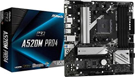 ASRock AMD Ryzen 3000/4000シリーズ Soket AM4)対応 A520チップセット搭載 Micro ATX マザーボード 国内正規代理店品 A520M Pro4